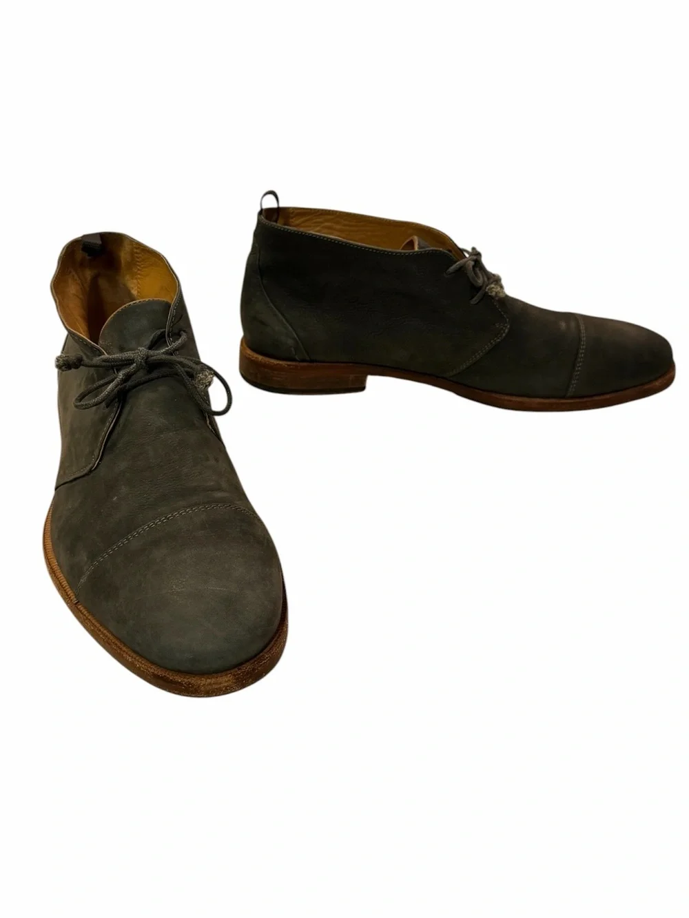 J Shoes Torre Sacchetto Chukka Ankle Boot Mens Size 9.5 Gray Suede Cap Toe Lace